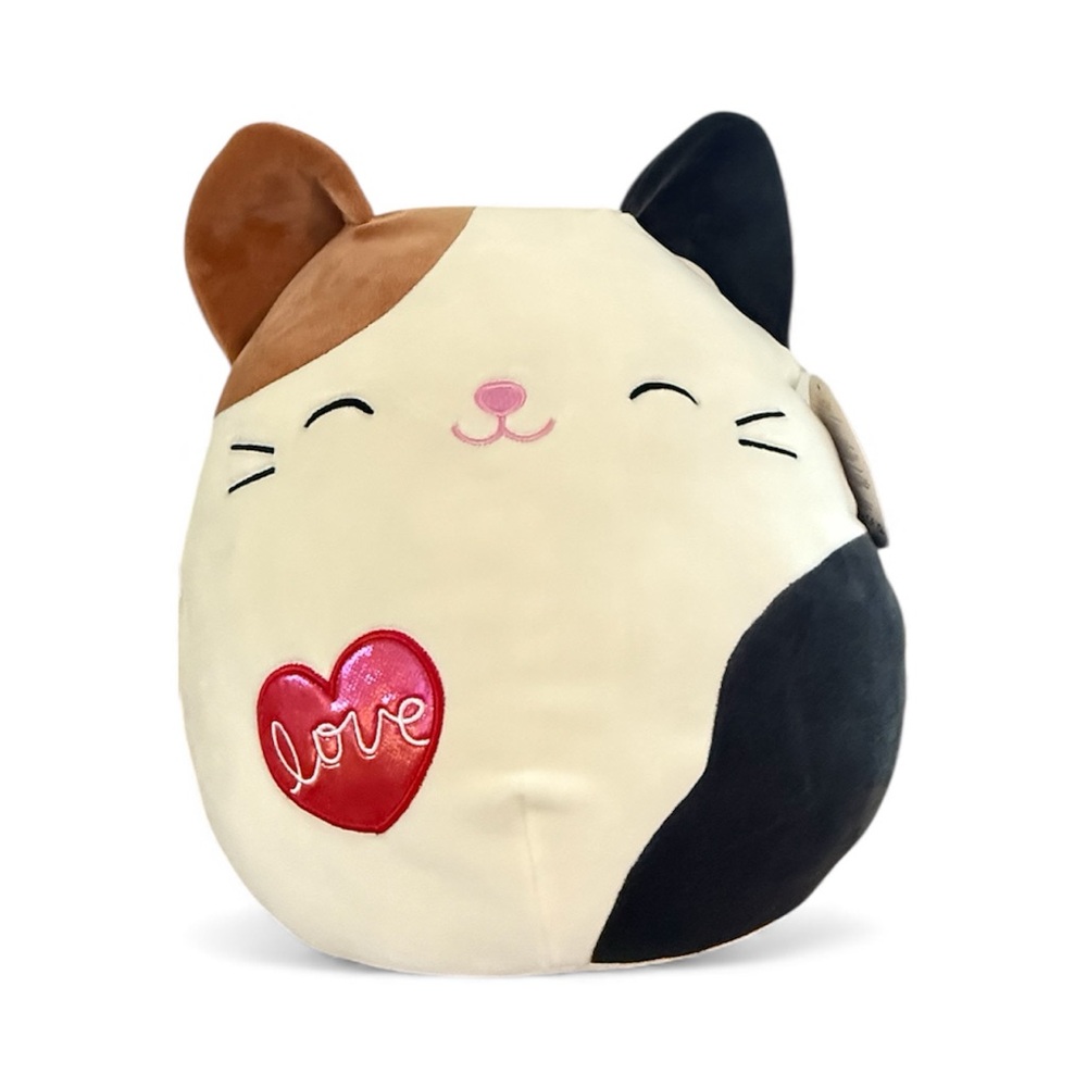 Squishmallow 12” Calico “CAM the Cat” 2023 Valentine’s Day Plush, NWT